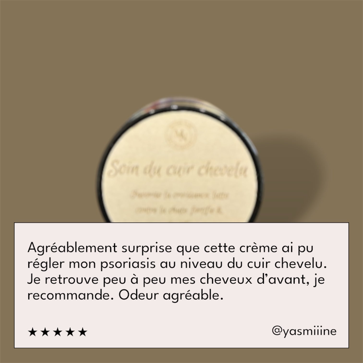 Crème réparatrice capillaire « soin du cuir chevelu »