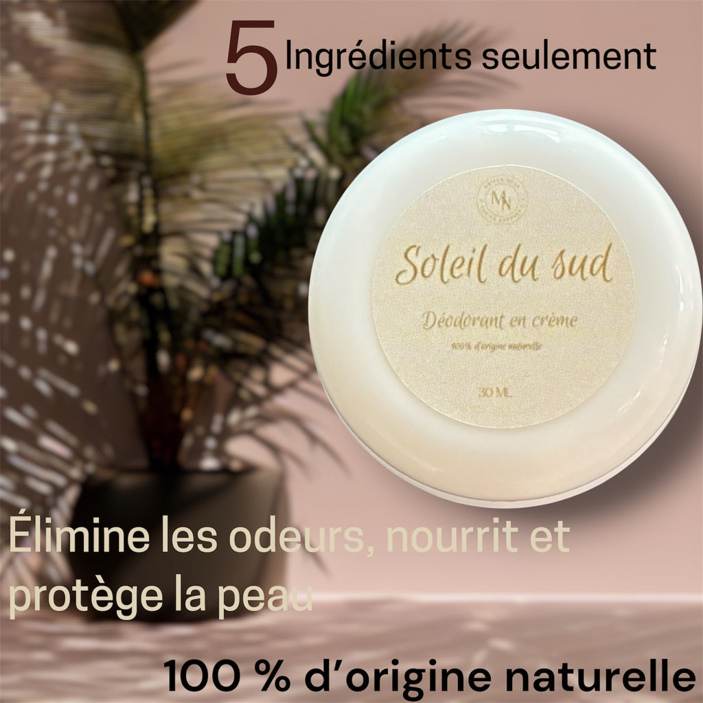 Déodorant « Soleil du sud » 5 ingrédients seulement